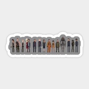 Battlestar Galactica Pixels Sticker